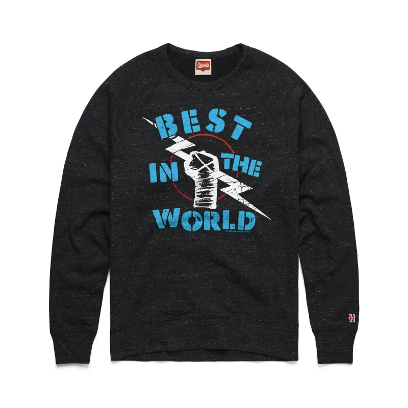 Men's Homage Charcoal CM Punk Best In The World Sweatshirt made by HOMAGE