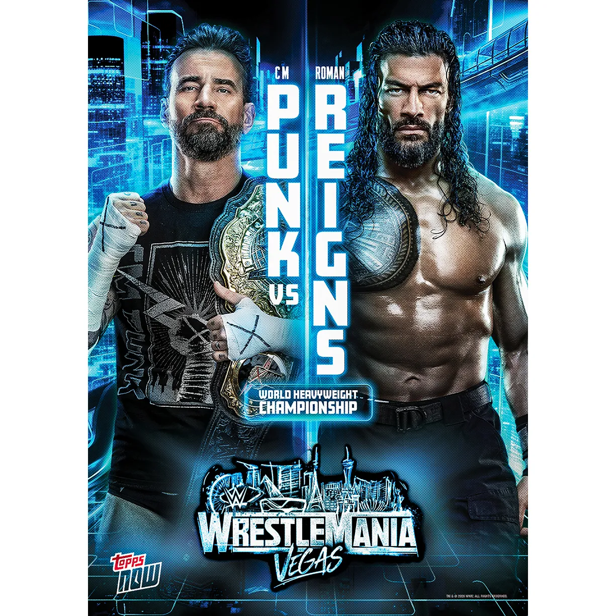 CM Punk / Roman Reigns - 2026 WWE Topps NOW® - Card WMV4 - LOOK FOR SHORT PRINTS sold by WWE