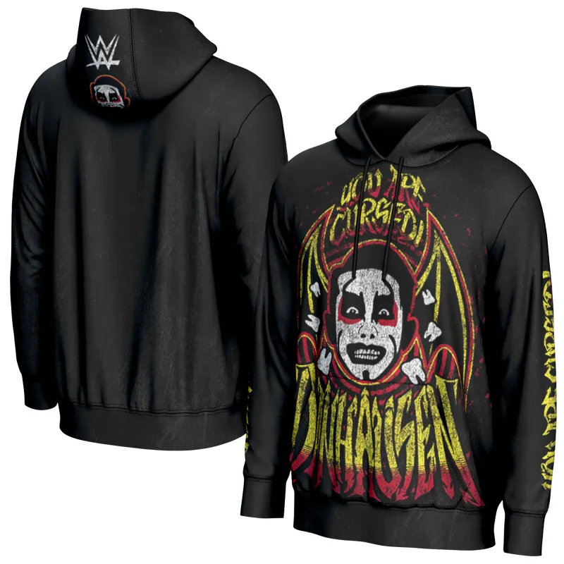 Men's ProSphere Black Danhausen You Are Cursed Hoodie made by WWE