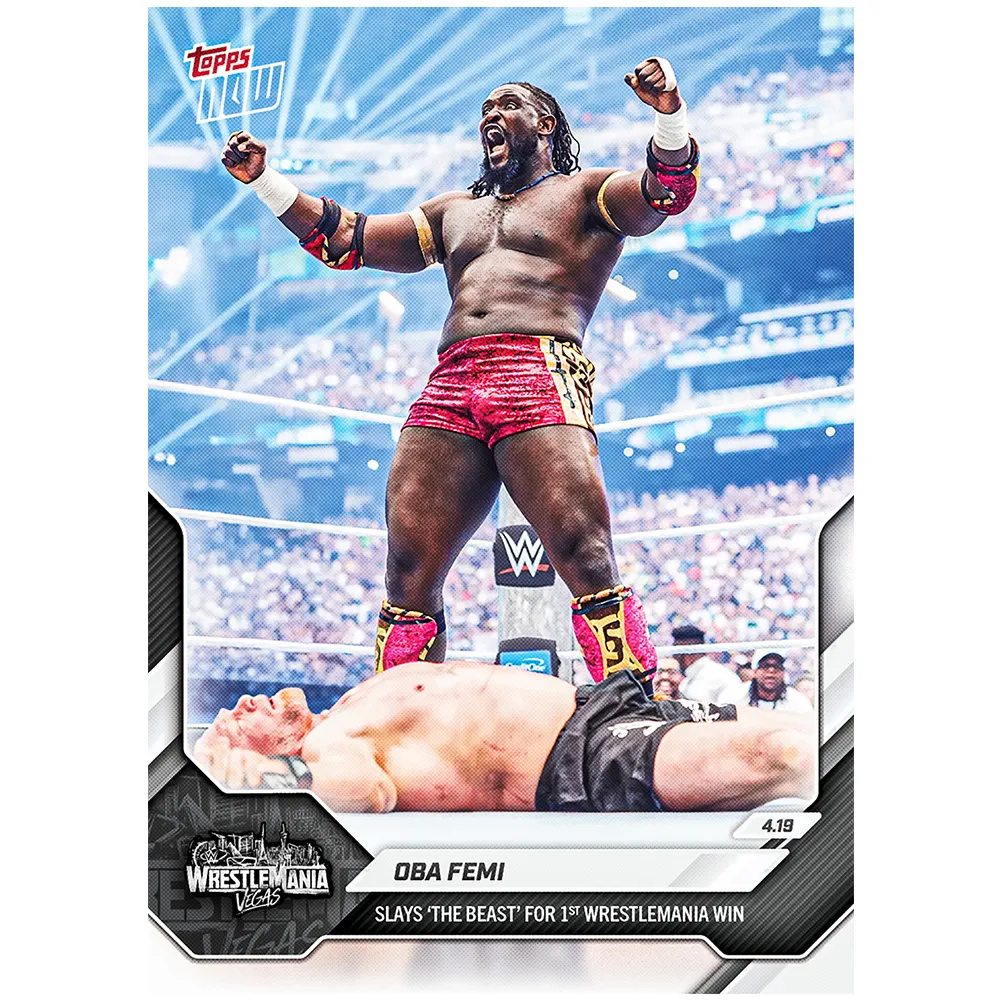 Oba Femi - 2026 WWE Topps NOW® - Card 44 - LOOK FOR AUTOS sold by WWE