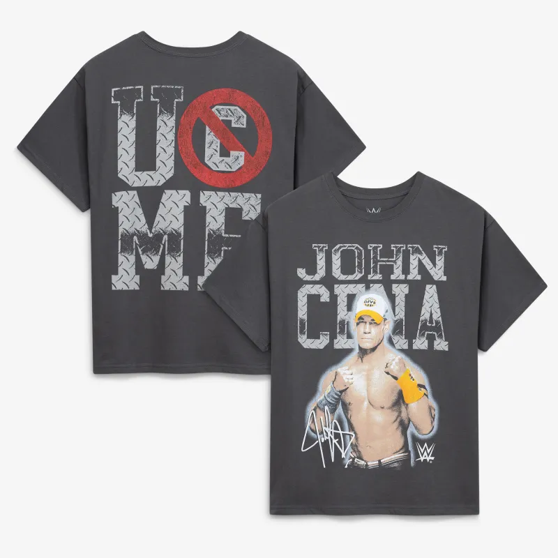Men's Goodie Two Sleeves  Charcoal John Cena U Cant C Me Graphic T-Shirt made by WWE