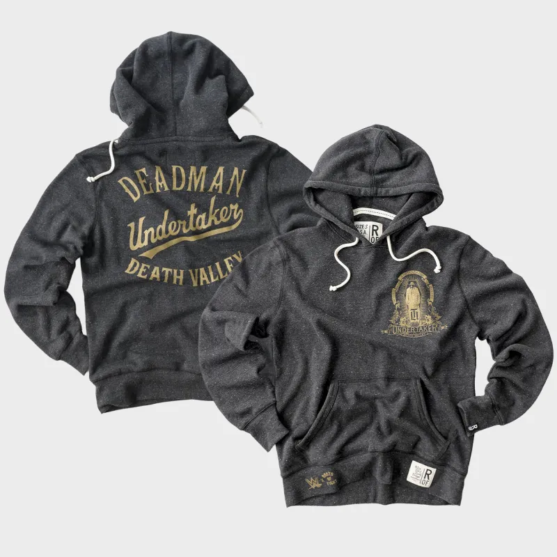 Men's Roots of Fight  Black The Undertaker Death Valley Tri-Blend Hoodie made by WWE