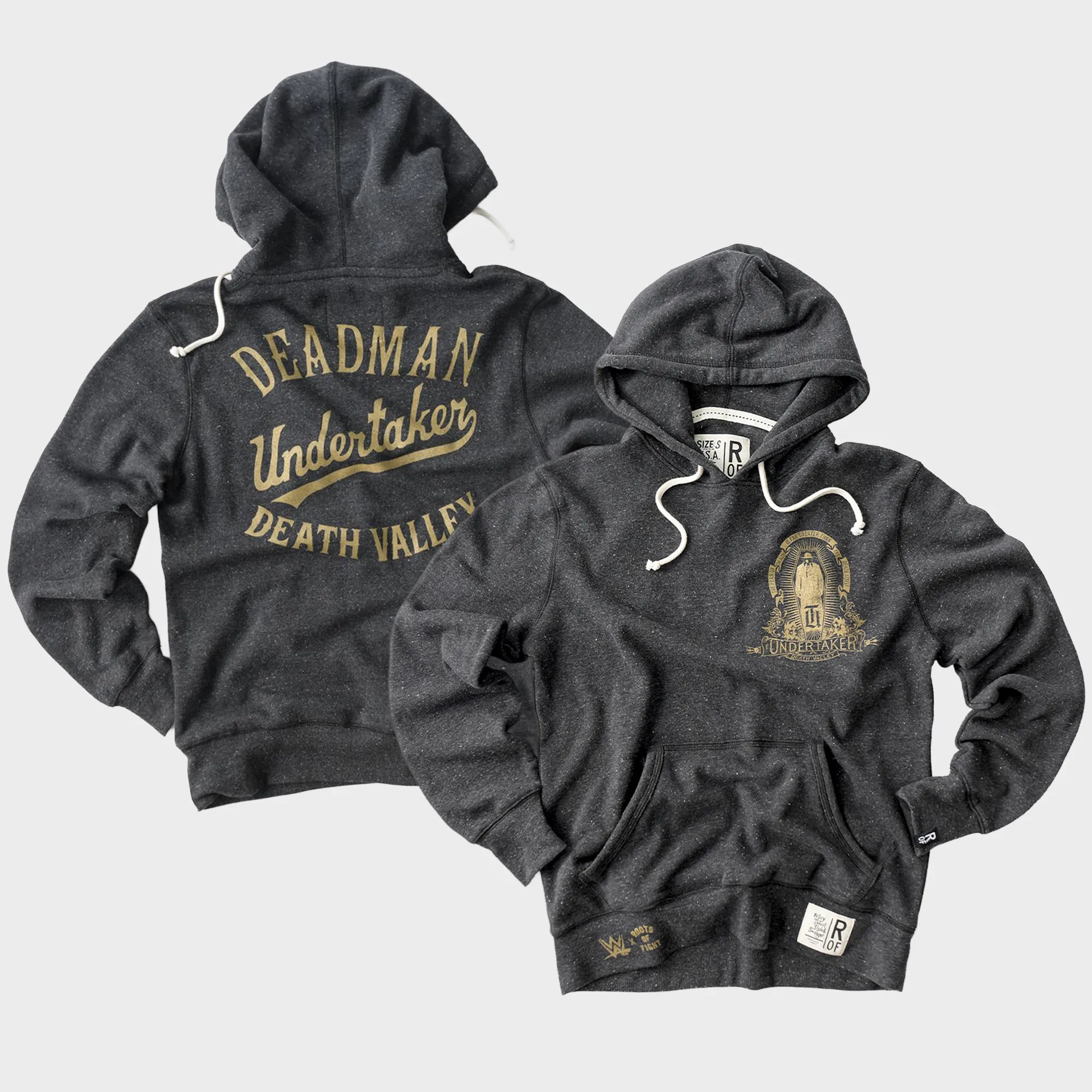 Men's Roots of Fight Black The Undertaker Death Valley Tri-Blend Hoodie sold by WWE