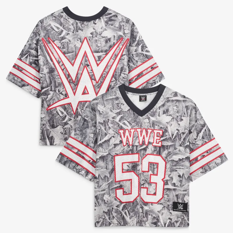 Men's Camo WWE Mesh V-Neck Jersey made by WWE