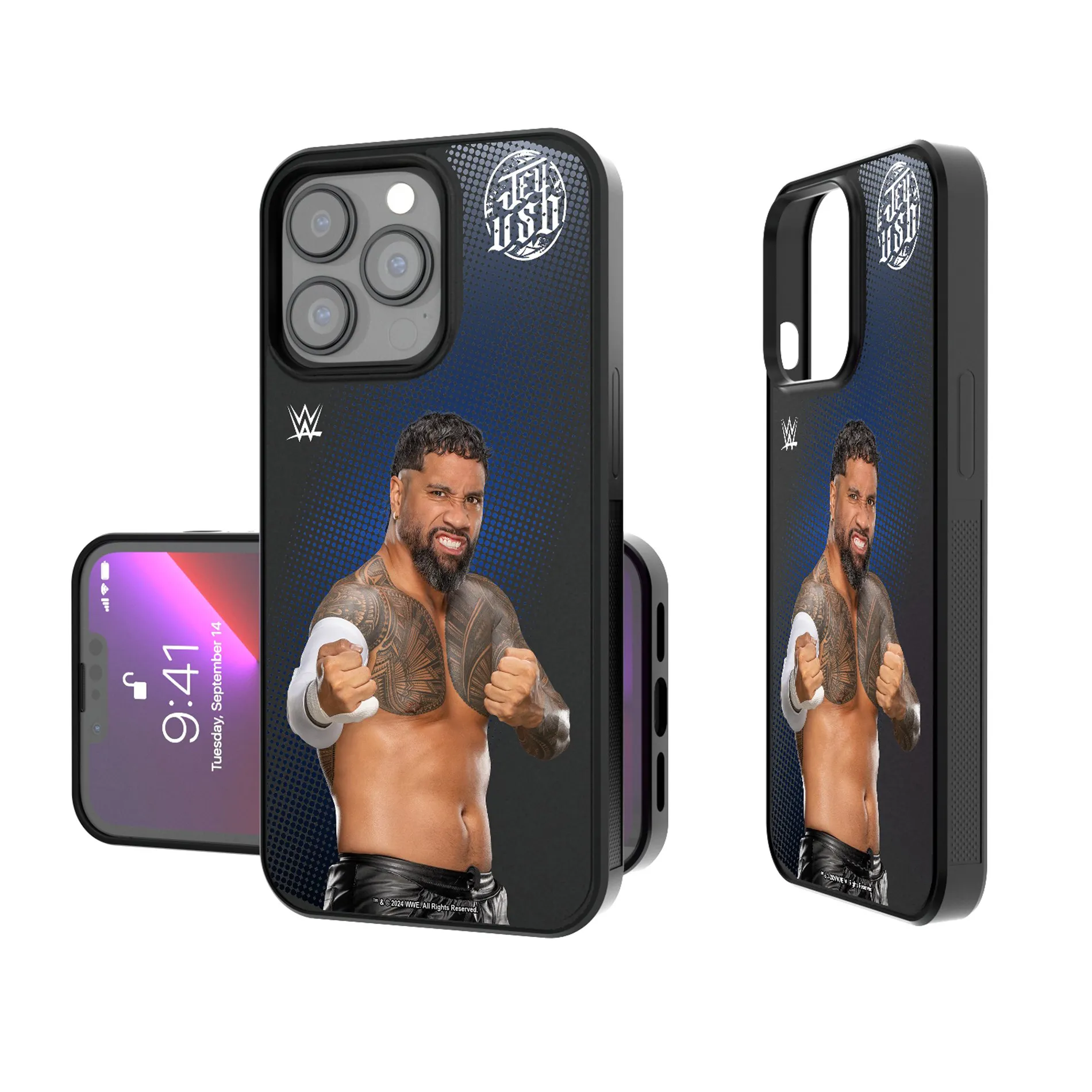 Keyscaper Jey Uso Bump Case with 8.2ft Drop Protection sold by WWE