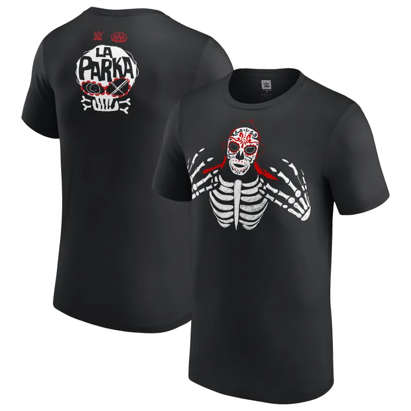 Men's  Black La Parka Pose T-Shirt made by WWE