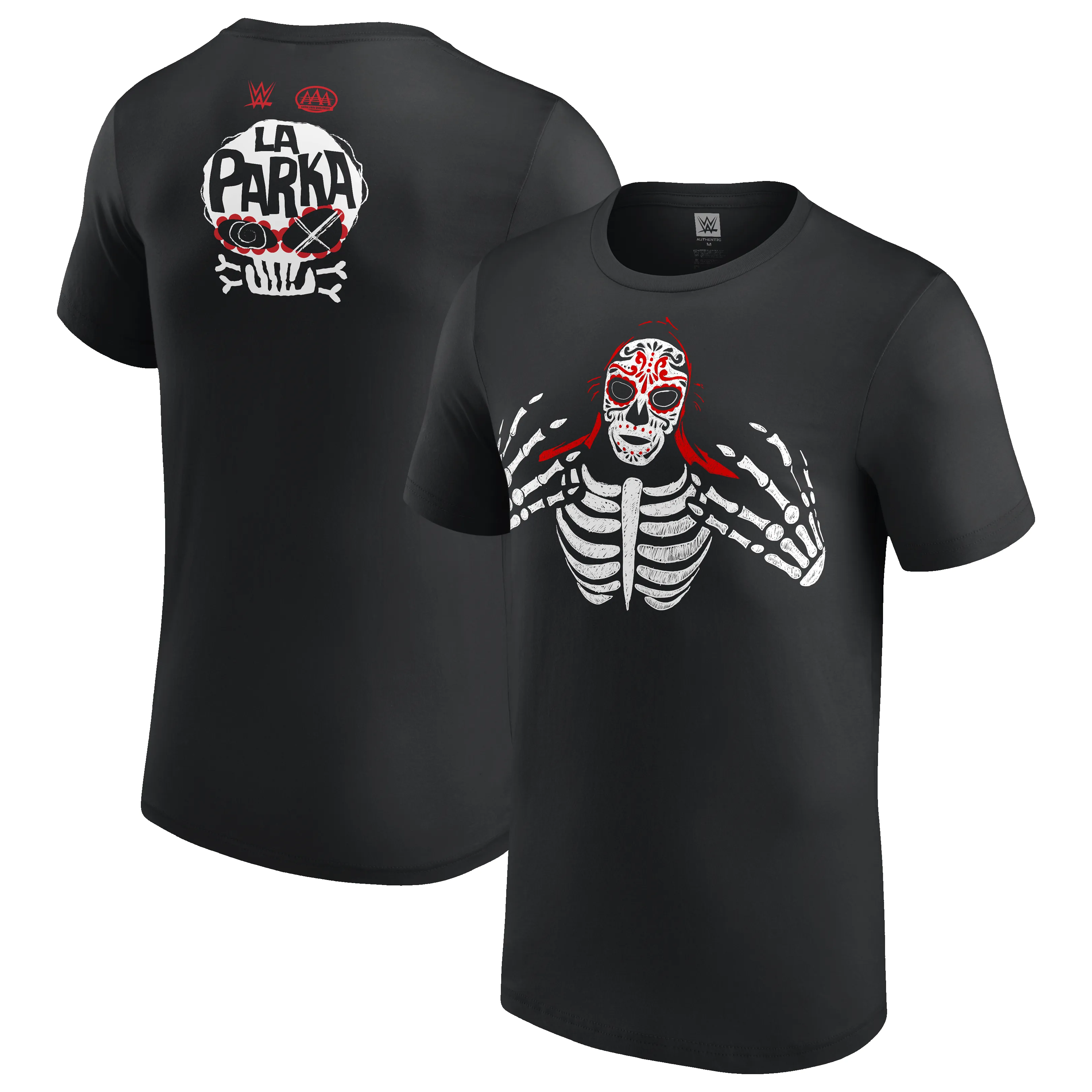 Men's Black La Parka Pose T-Shirt sold by WWE