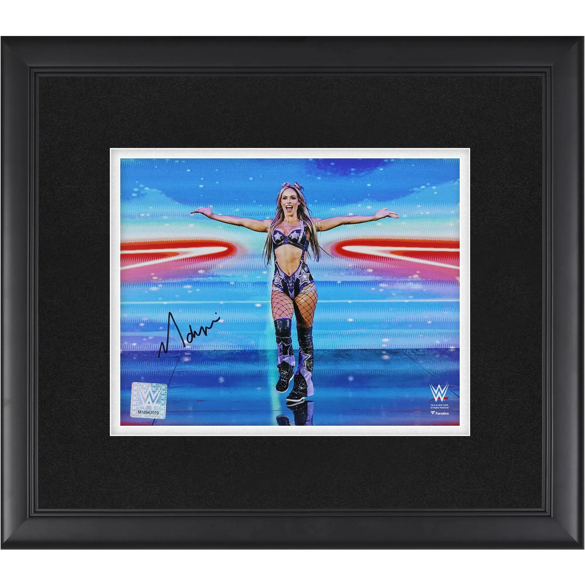 Maxxine Dupri WWE Autographed Framed 8" x 10" Entrance Arms Out Photograph sold by WWE