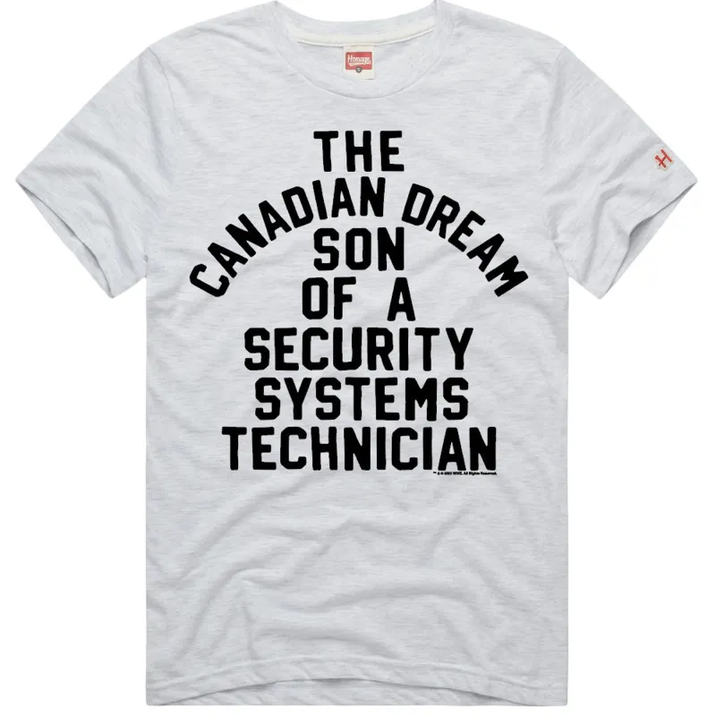 Men's Homage White Kevin Owens The Canadian Dream Son Of A Security Technician Tri-Blend T-Shirt made by HOMAGE