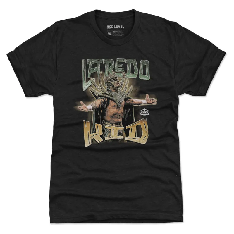 Men's 500 Level Black Laredo Kid Grunge Premium Tri-Blend T-Shirt made by 500 Level