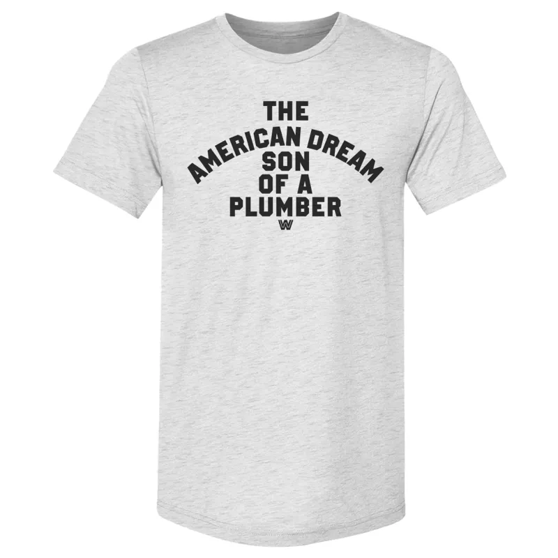 Men's 500 Level Ash Dusty Rhodes Son of a Plumber Premium Tri-Blend T-Shirt made by 500 Level