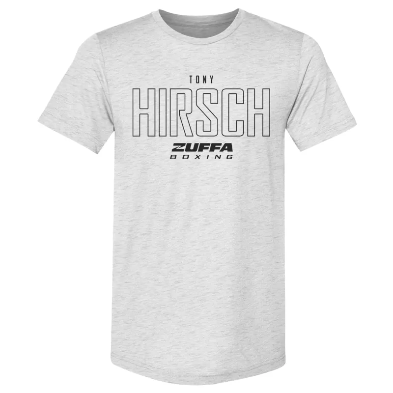 Men's 500 Level Ash Tony Hirsch Zuffa Boxing Premium Tri-Blend T-Shirt made by 500 Level