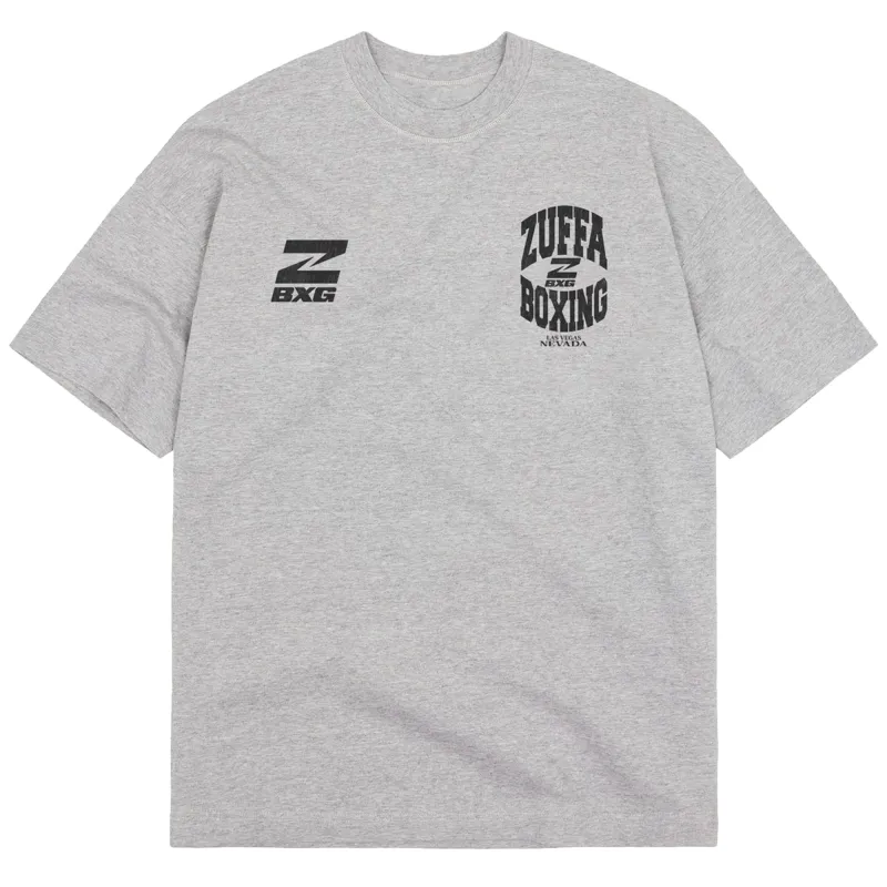 Men's Gray Zuffa Boxing Headliner T-Shirt made by WWE