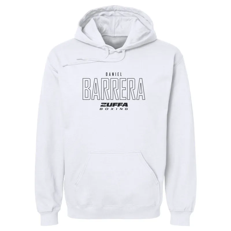Men's 500 Level White Daniel Barrera Zuffa Boxing Hoodie made by 500 Level