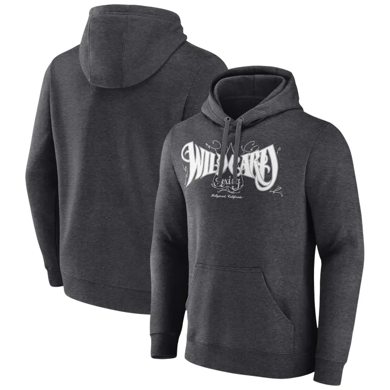 Charcoal Wild Card Boxing TAG Logo Pullover Hoodie made by WWE