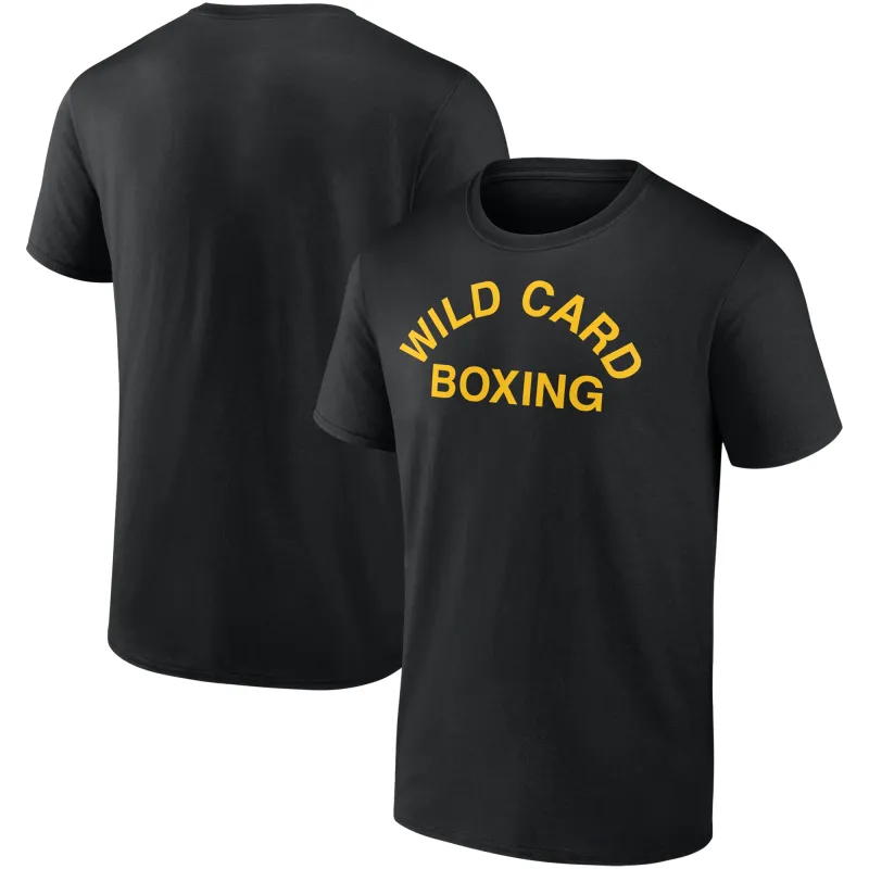 Black Wild Card Boxing Old School Logo T-Shirt made by WWE