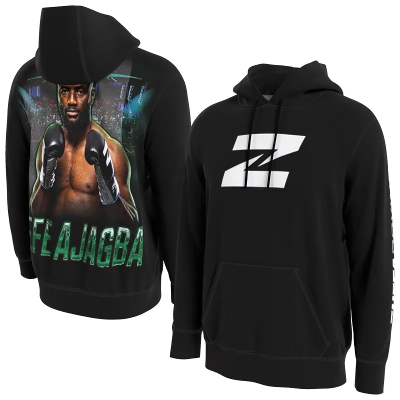 Men's ProSphere Efe Ajagba Black Hoodie made by WWE