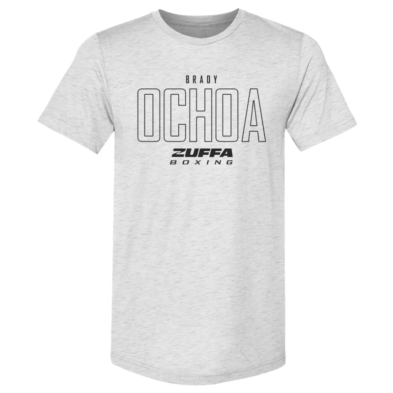 Men's 500 Level Ash Brady Ochoa Zuffa Boxing Premium Tri-Blend T-Shirt made by 500 Level