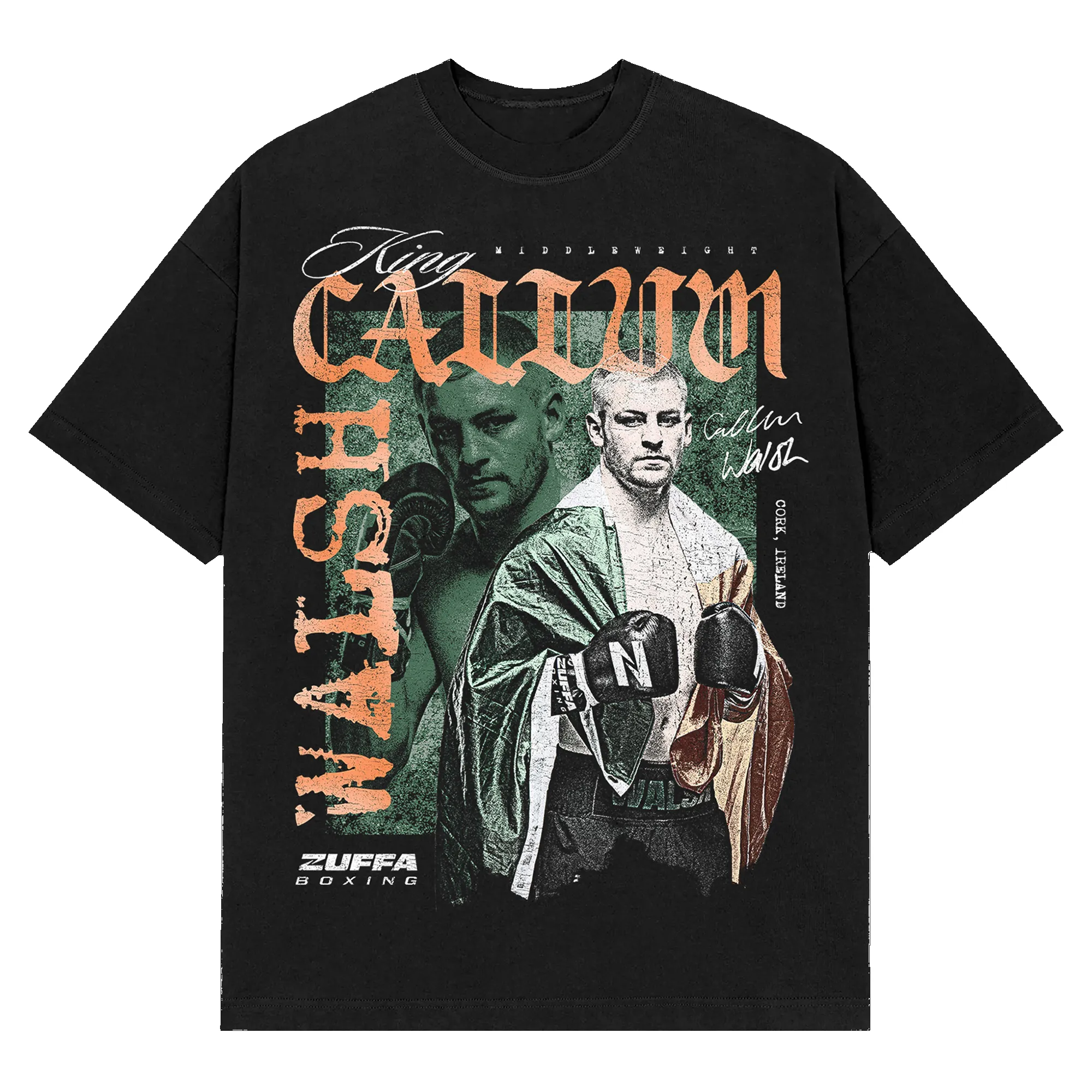 Men's Black King Callum Walsh T-Shirt sold by WWE