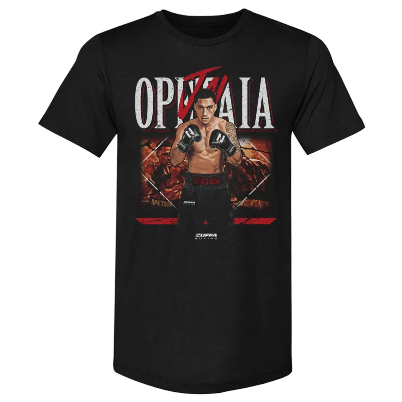 Men's 500 Level Black Jai Opetaia Zuffa Boxing Premium Tri-Blend Graphic T-Shirt made by 500 Level