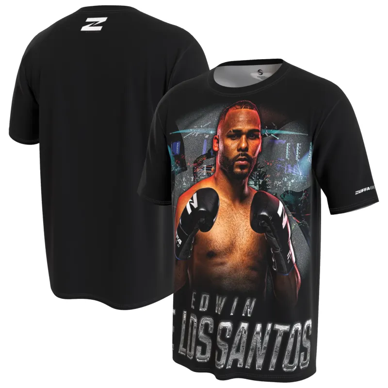 Men's ProSphere Black Edwin De Los Santos T-Shirt made by WWE
