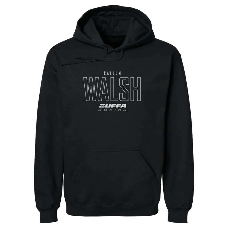 Men's 500 Level Black Callum Walsh Zuffa Boxing Hoodie made by 500 Level