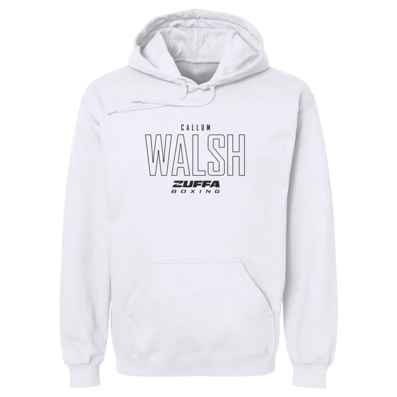 Men's 500 Level White Callum Walsh Zuffa Boxing Hoodie made by 500 Level
