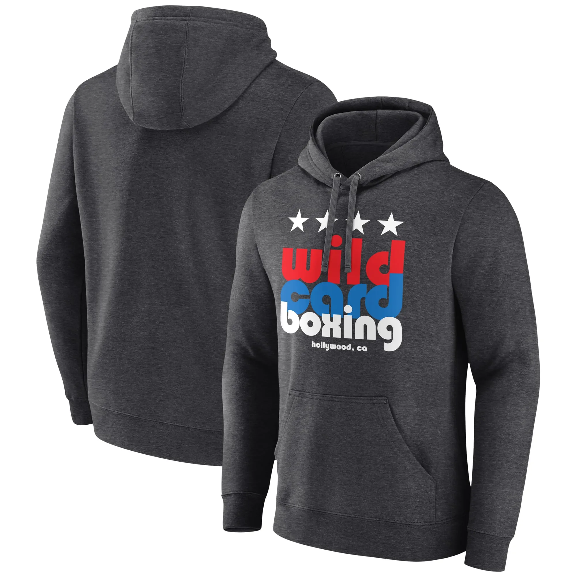 Charcoal Wild Card Boxing Hollywood Pullover Hoodie sold by WWE