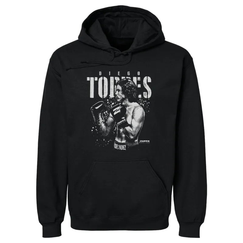 Men's 500 Level  Black Diego Torres Nunez Zuffa Boxing Graphic Hoodie made by 500 Level