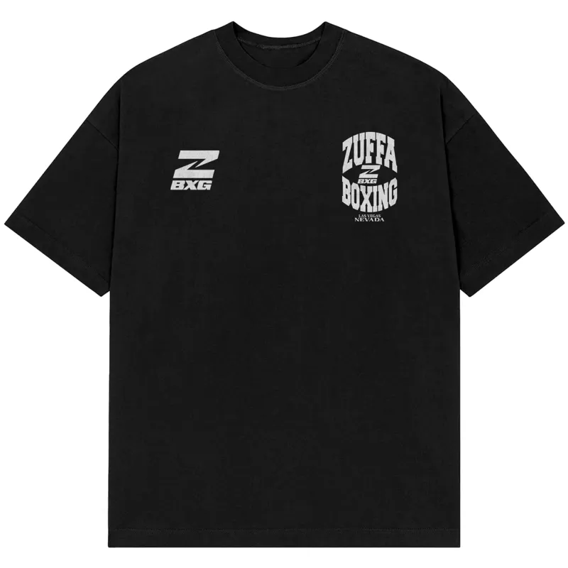 Men's Black Zuffa Boxing Headliner T-Shirt made by WWE