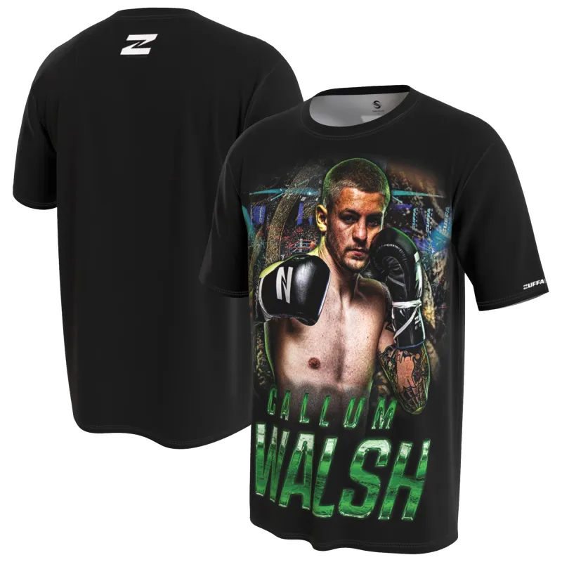 Men's ProSphere Black Callum Walsh T-Shirt made by WWE