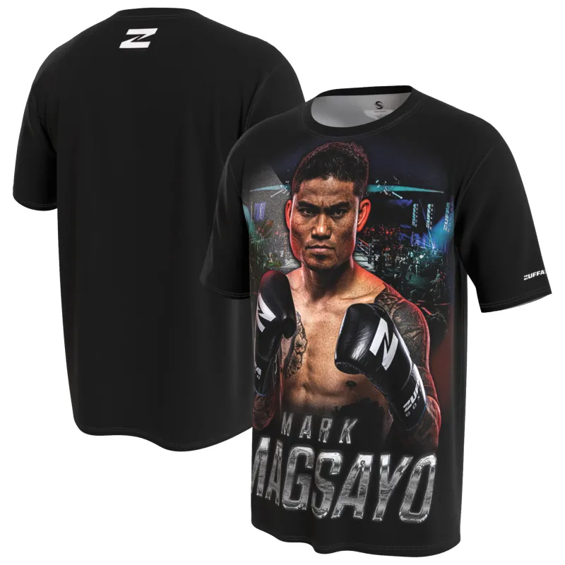 Men's ProSphere Black Mark Magsayo T-Shirt made by WWE