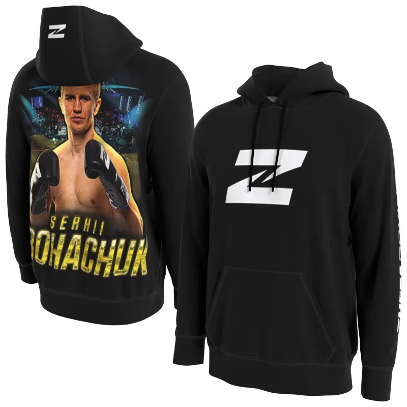 Men's ProSphere Serhii Bohachuk Black Hoodie made by WWE