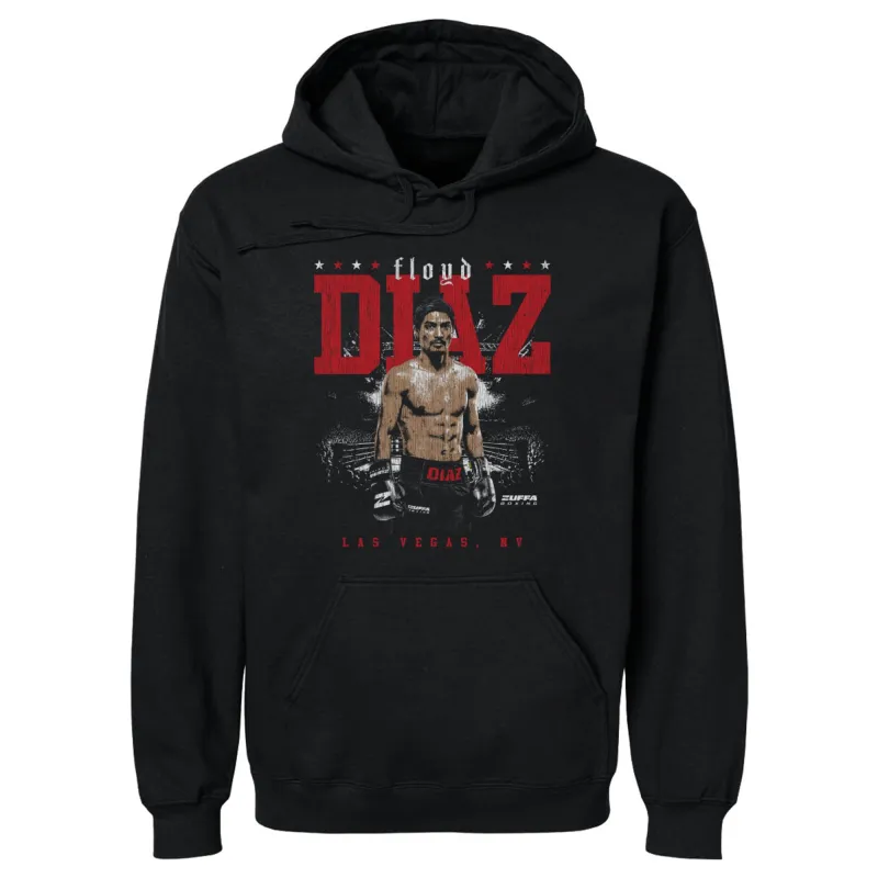 Men's 500 Level Black Floyd Diaz Zuffa Boxing Graphic Hoodie made by 500 Level