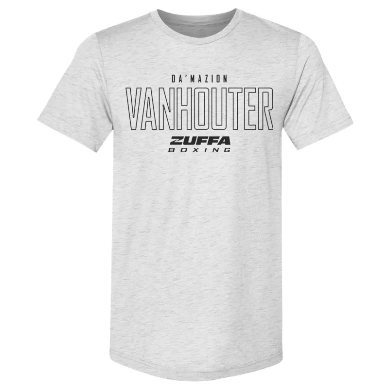 Men's 500 Level Ash Damazion Vanhouter Zuffa Boxing Premium Tri-Blend T-Shirt made by 500 Level