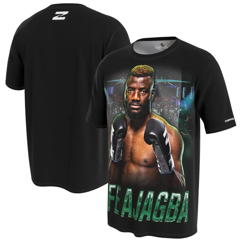 Men's ProSphere Black Efe Ajagba T-Shirt made by WWE