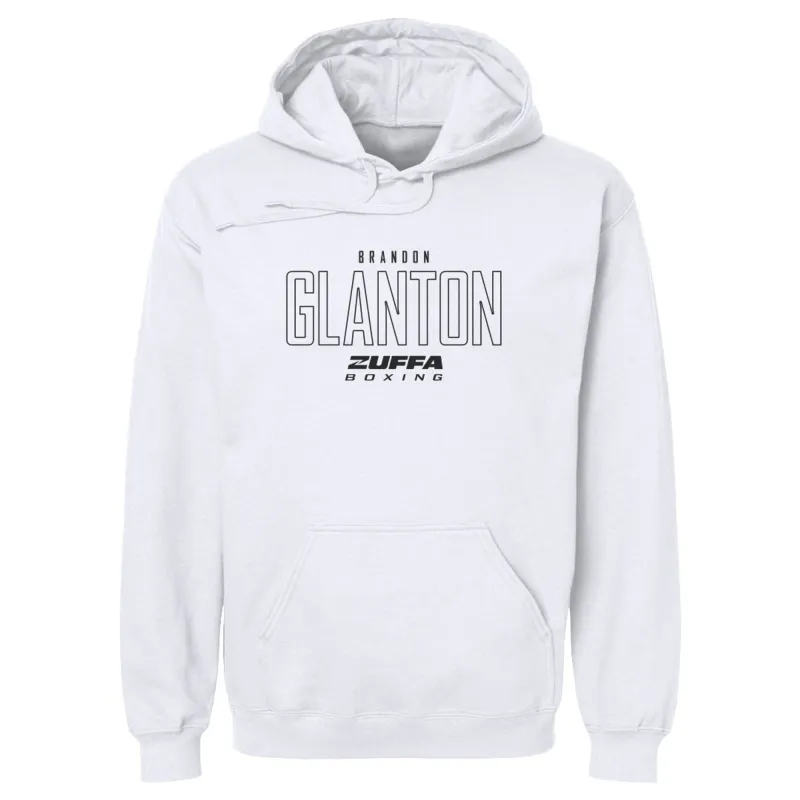 Men's 500 Level White Brandon Glanton Zuffa Boxing Hoodie made by 500 Level