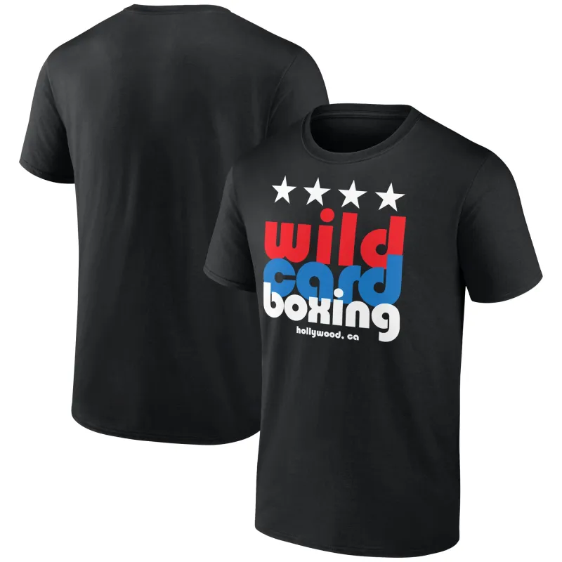 Black Wild Card Boxing Hollywood T-Shirt made by WWE