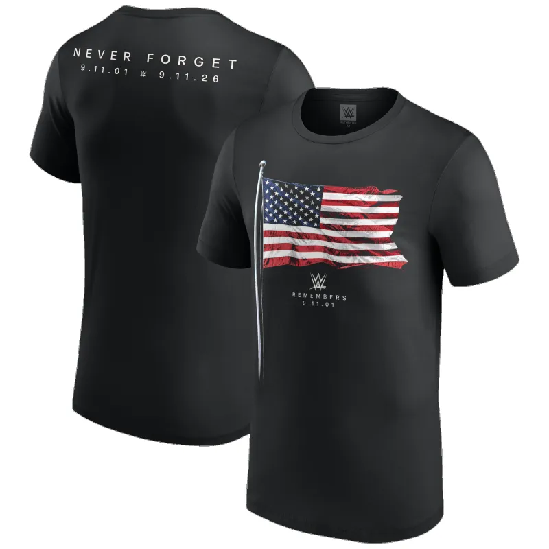 Men's Black WWE Remembers T-Shirt made by WWE