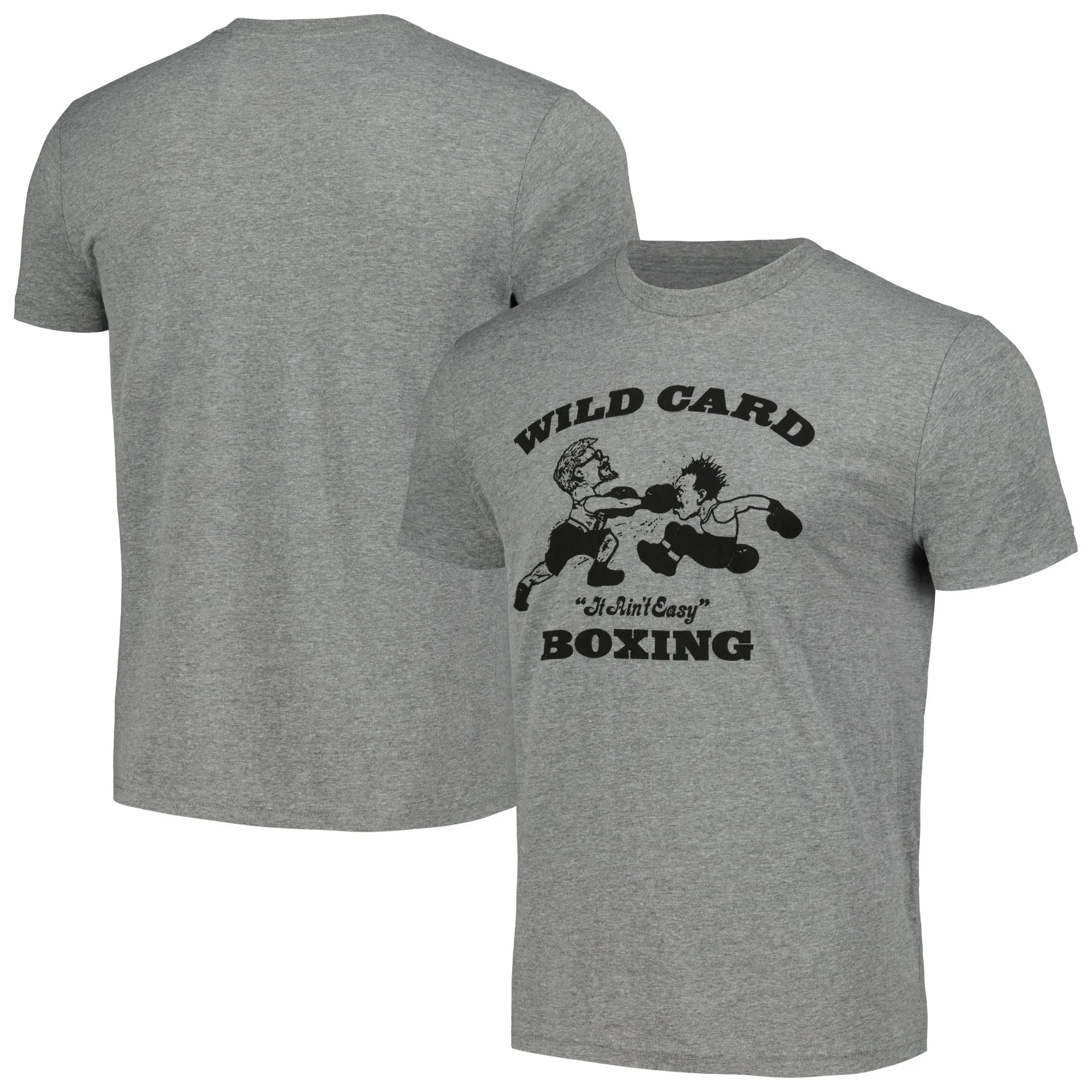 Gray Wild Card Boxing Original Logo Tri-Blend T-Shirt sold by WWE
