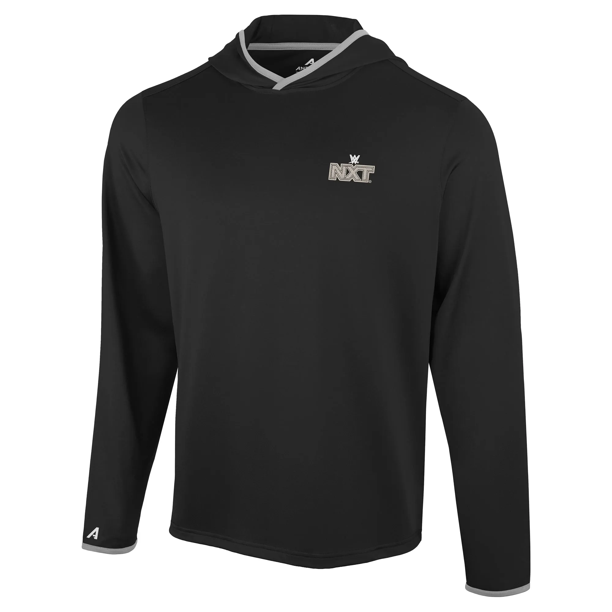 Men's Antigua Black/Gray NXT Brink Long Sleeve Hoodie T-Shirt sold by WWE