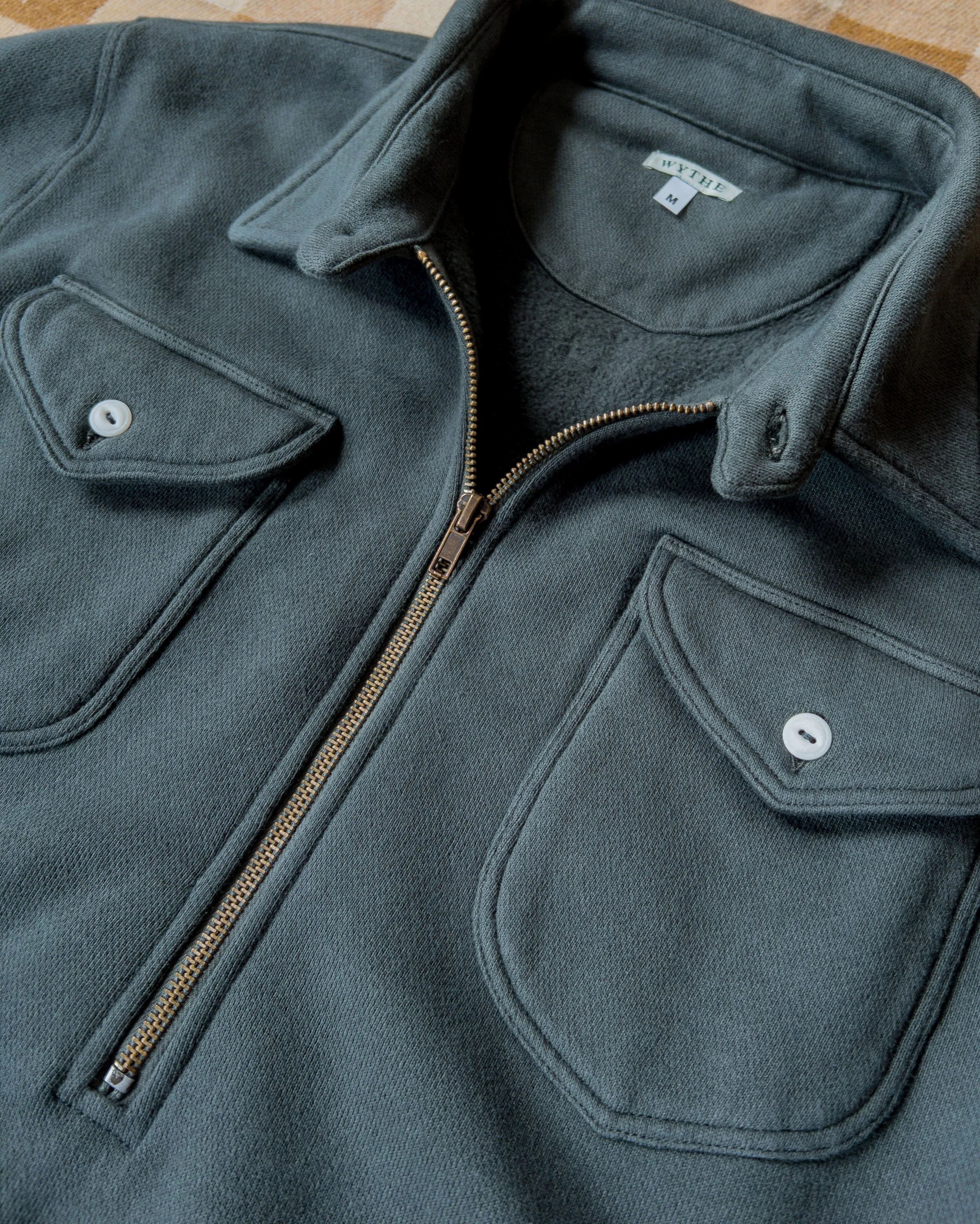 Half-Zip Sweatshirt - Faded Black sold by Wythe NY product image thumbnail 2