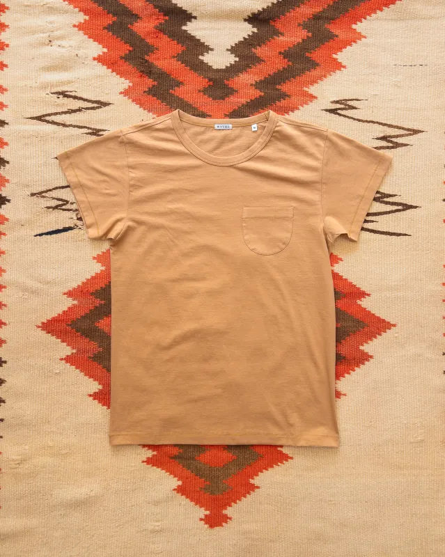 Tubular Pocket Tee Shirt - Apricot sold by Wythe NY