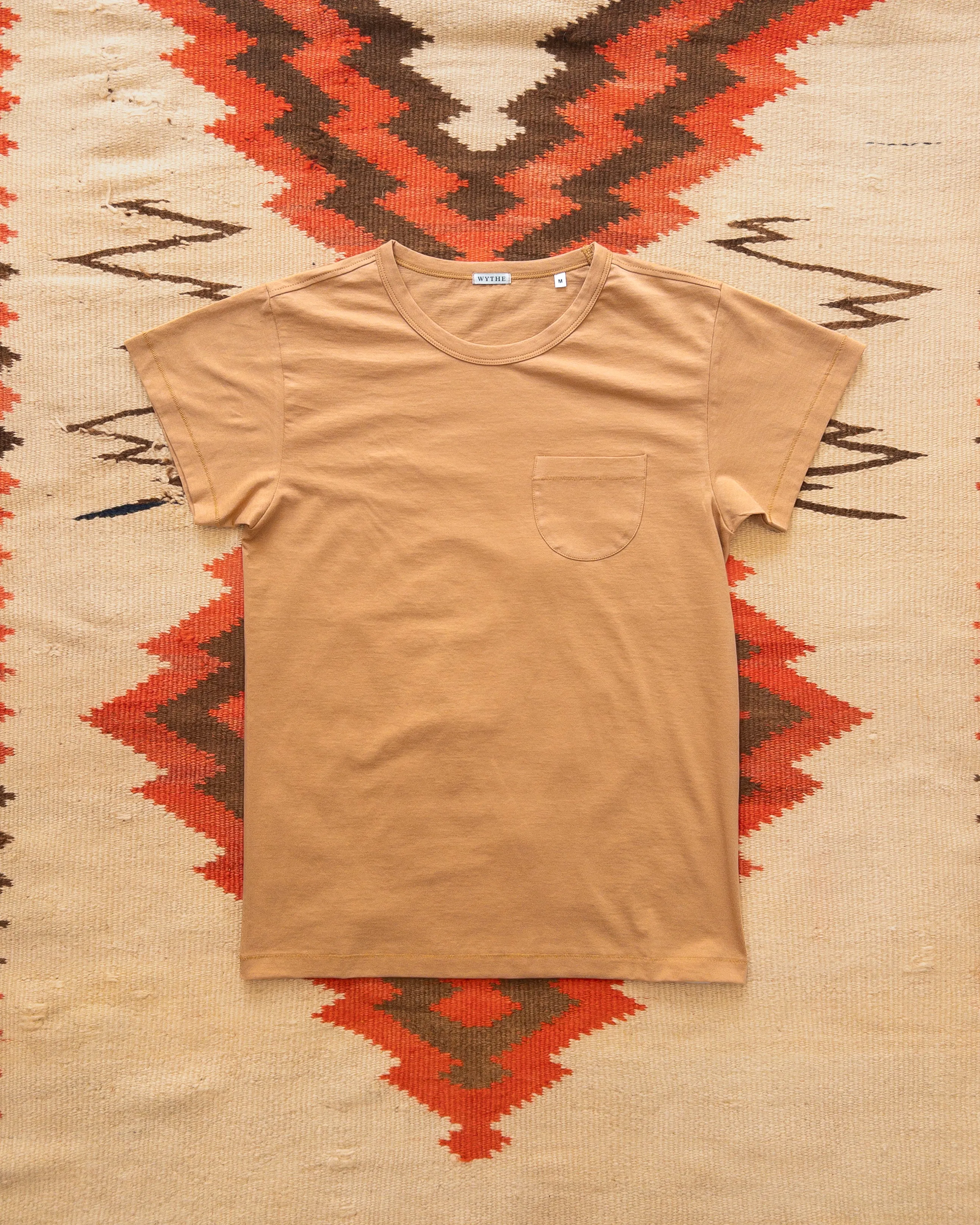 Tubular Pocket Tee Shirt - Apricot sold by Wythe NY