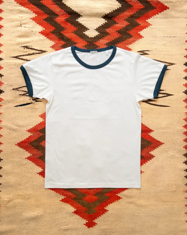 Tubular Ringer T-Shirt - Navy sold by Wythe NY