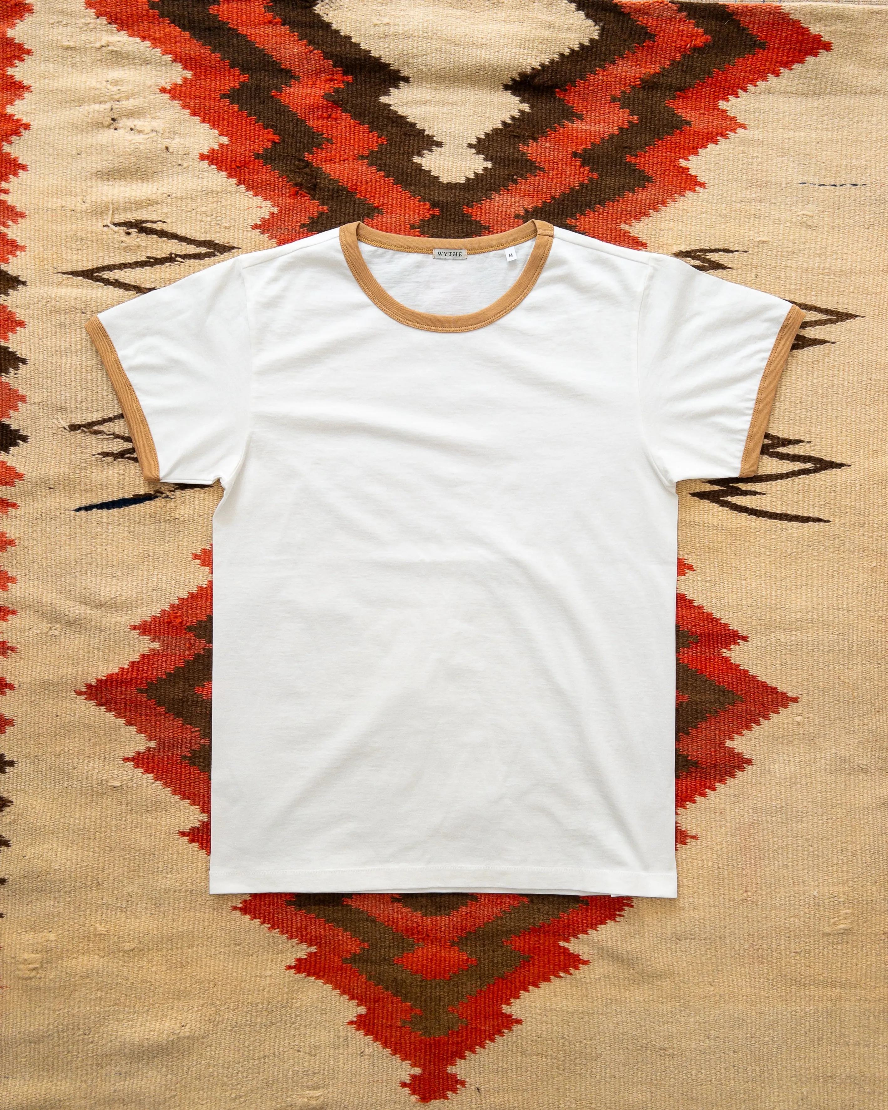 Tubular Ringer T-Shirt - Apricot sold by Wythe NY