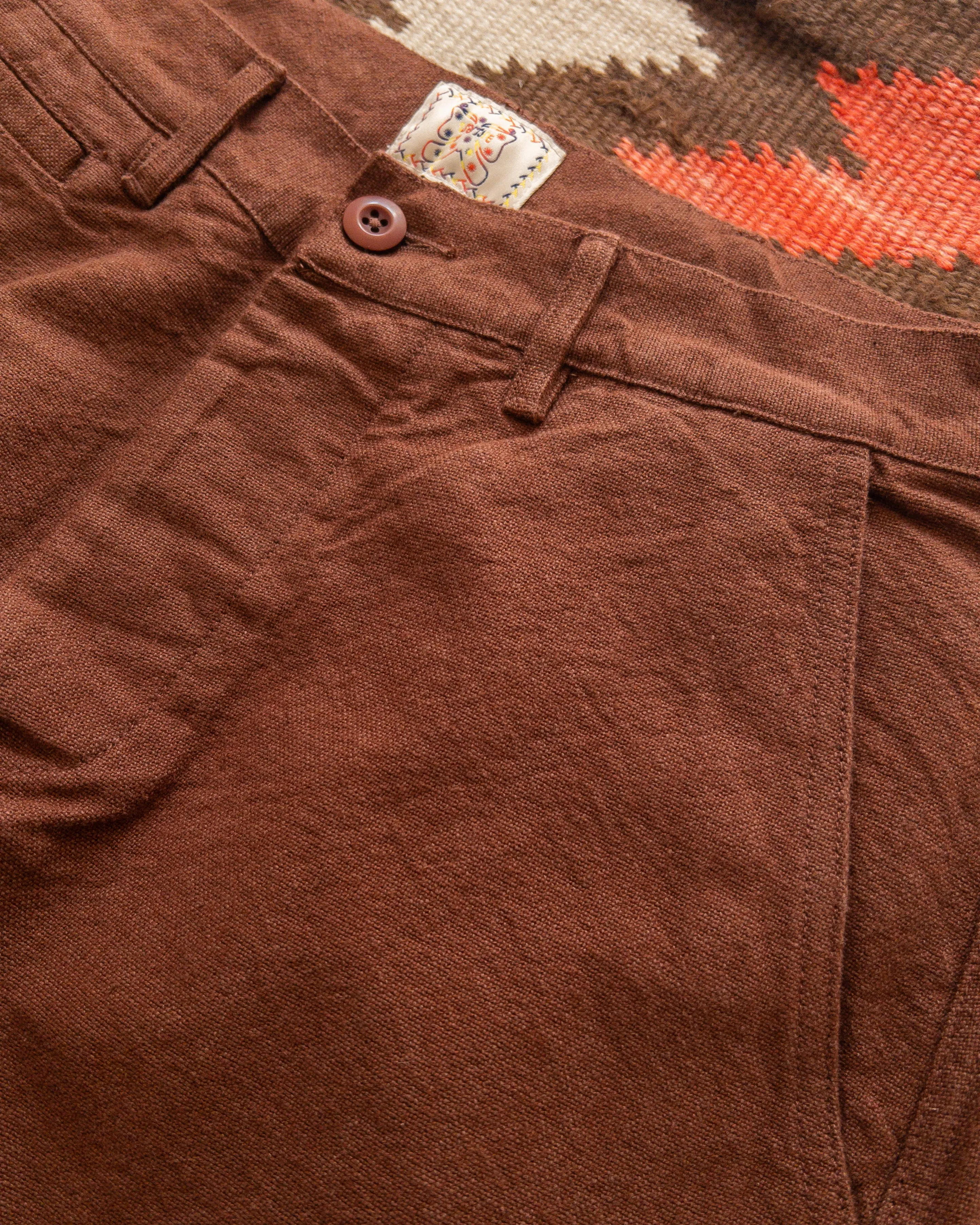 Rustic Plainweave Chino - Chocolate Brown sold by Wythe NY product image thumbnail 2