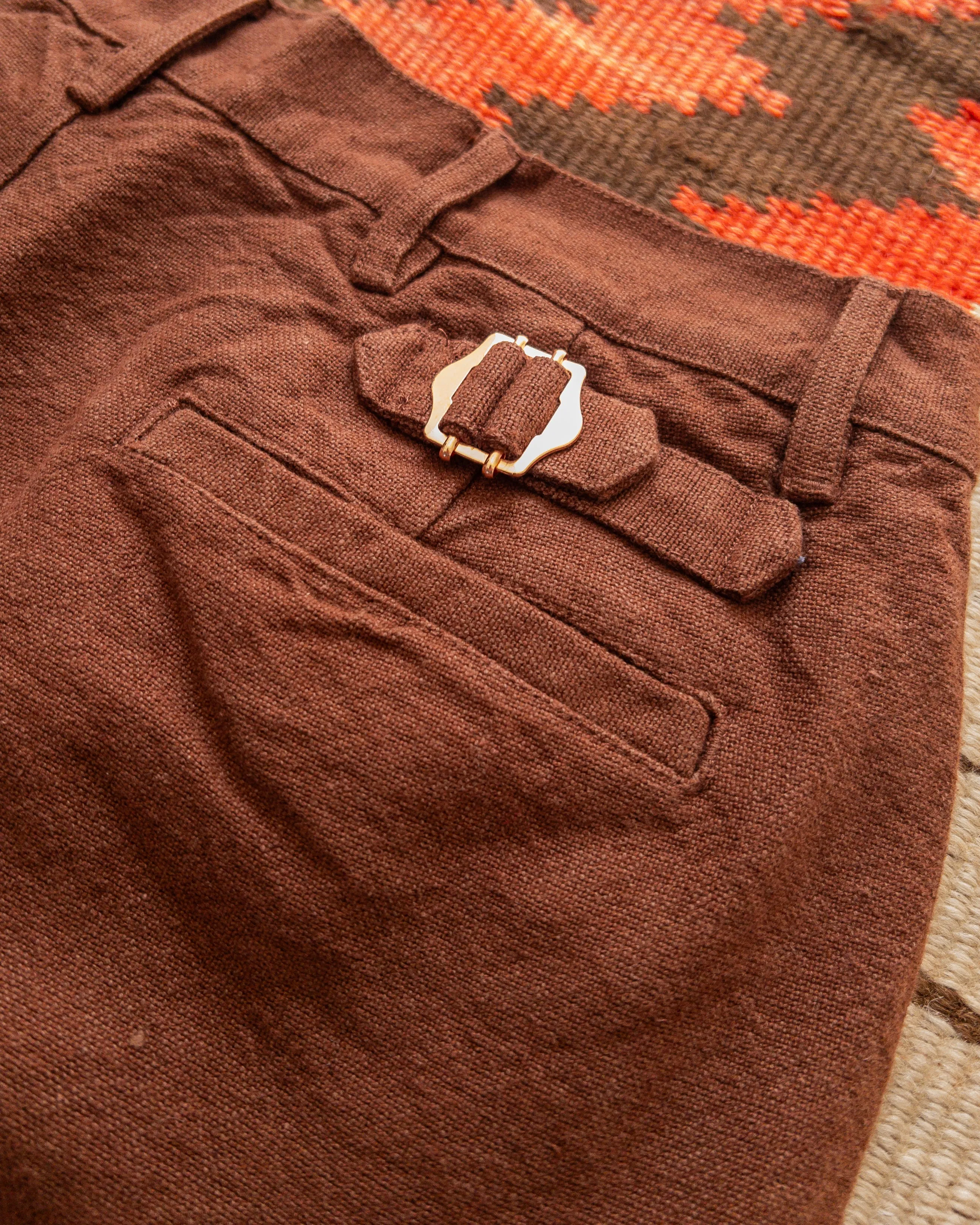 Rustic Plainweave Chino - Chocolate Brown sold by Wythe NY product image thumbnail 3