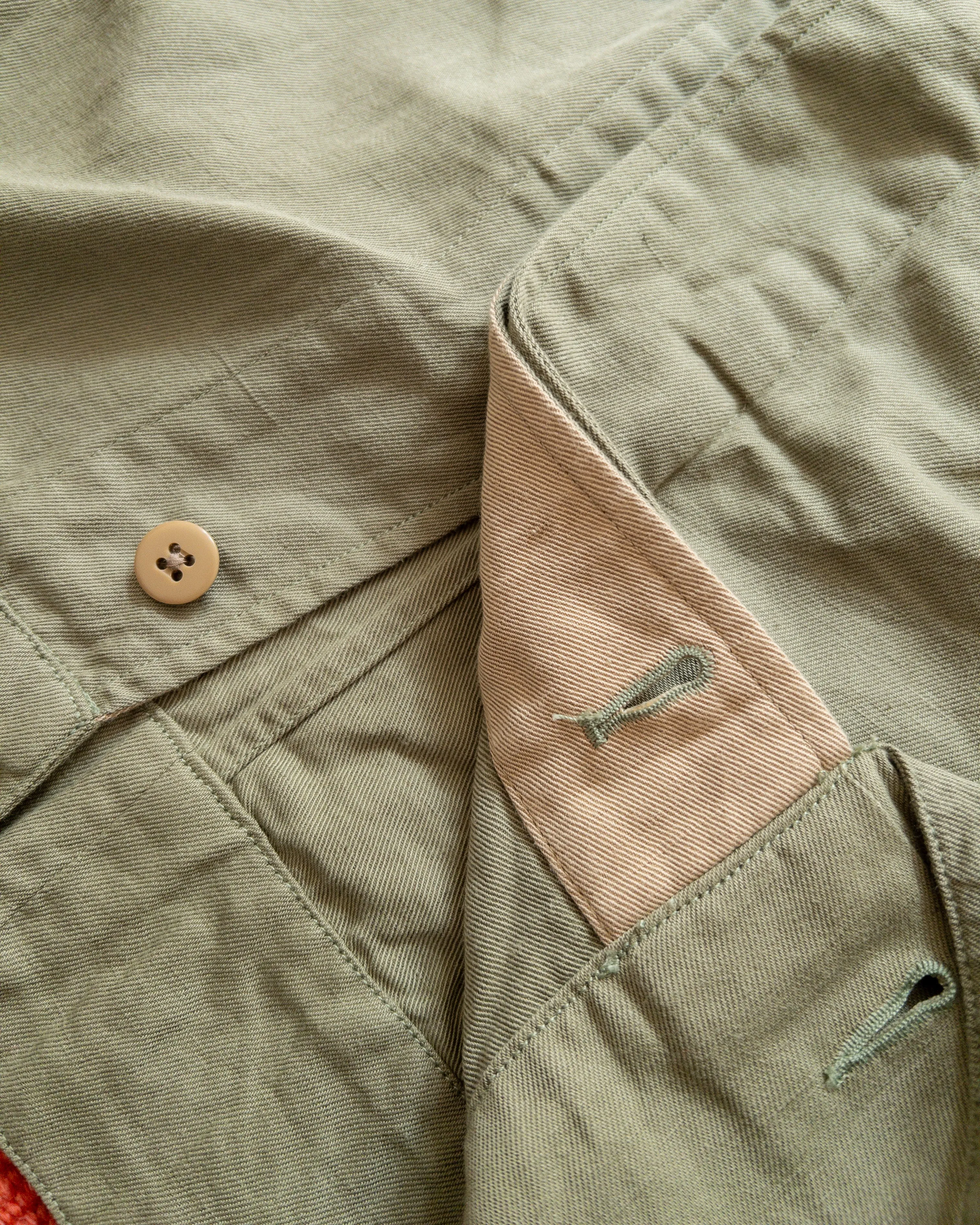 Cotton/Linen Twill Daytripper Jacket - Faded Olive sold by Wythe NY product image thumbnail 5