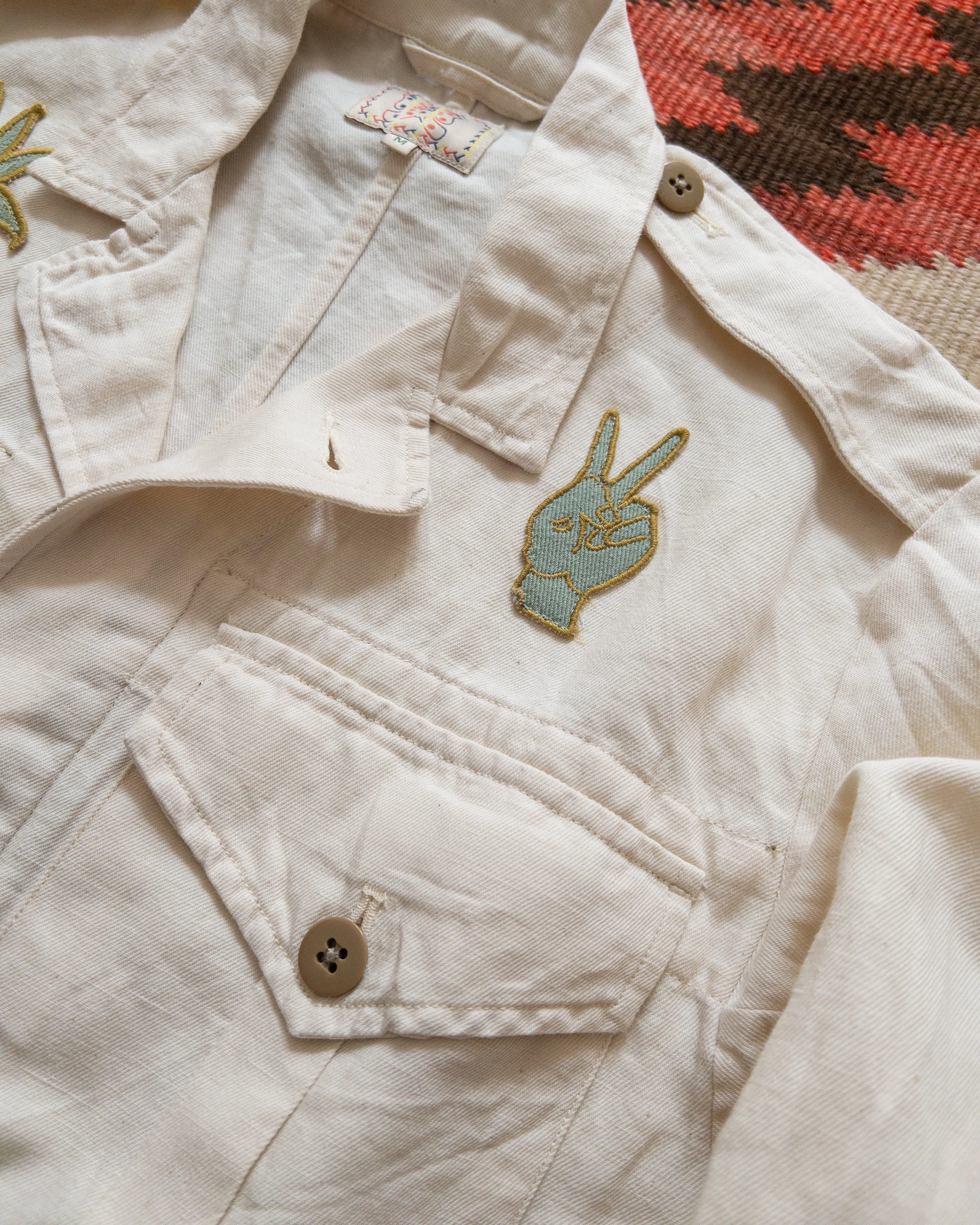 Cotton/Linen Twill Daytripper Jacket - Unbleached sold by Wythe NY product image thumbnail 2
